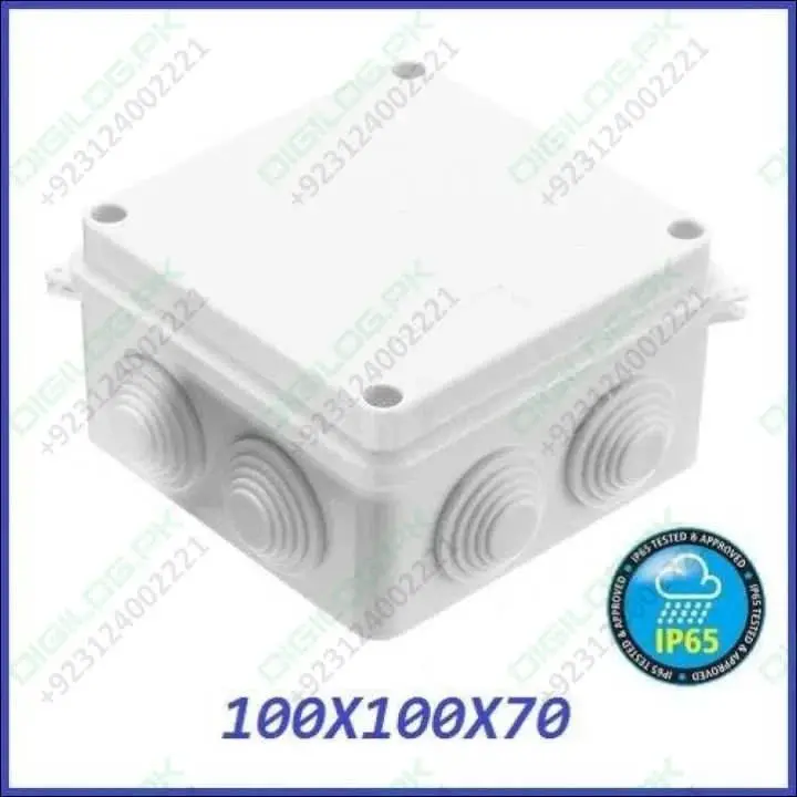 100×100×70Mm Ip65-Rated Abs Junction Box – Weatherproof Outdoor Enclosure For Cctv & Electrical Use 1