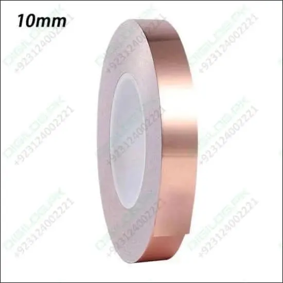 10Mm × 30M Emi Shielding Copper Tape – One-Sided Conductive Foil For Grounding & Noise Suppression 1
