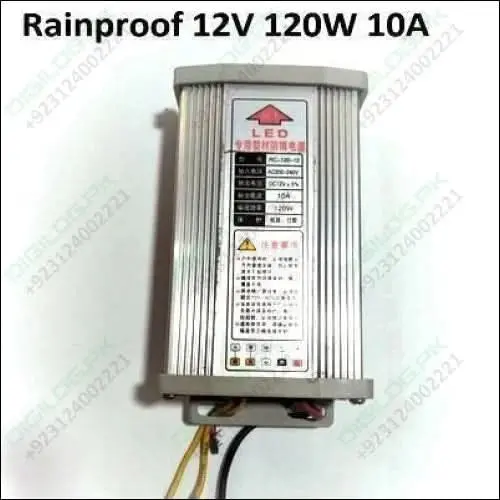 12V 120W Ip67-Rated Waterproof Switching Power Supply For Outdoor Led Lighting 1