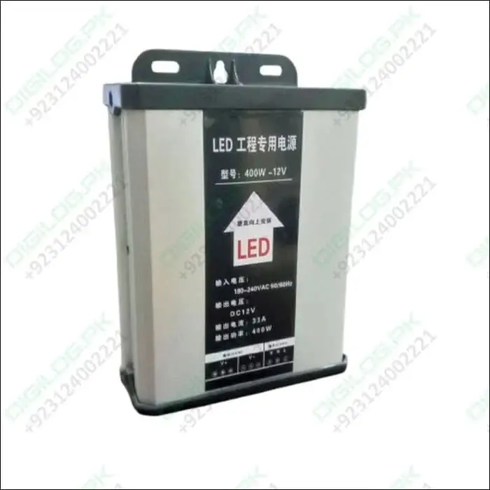 12V 400W Waterproof Led Power Supply — Ip67-Rated Constant Voltage Driver 1
