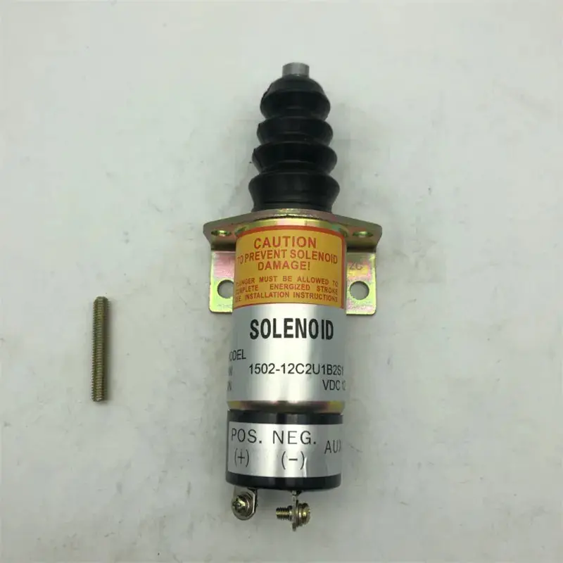 12V Woodward Stop Solenoid (1502-12C2U1B2S1) For 1500-2010 Series Controllers 1