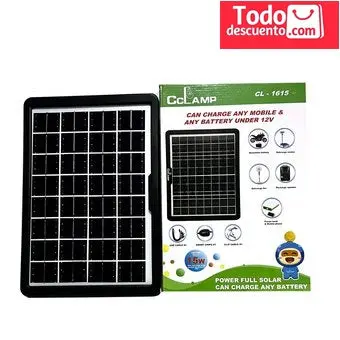 15W Portable Solar Phone & Tablet Charger – Model Cl-1615 1