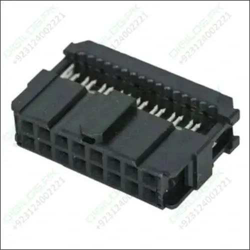16-Pin 2.54Mm Idc Female Ribbon Cable Connector – Press-Fit Flat Cable Header 1