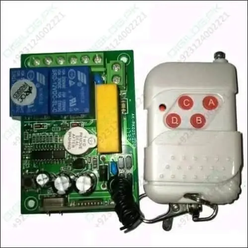 2-Channel 433Mhz Wireless Rf Remote Control Switch Module (Ak-Rk02S-220B) With Transmitter 1