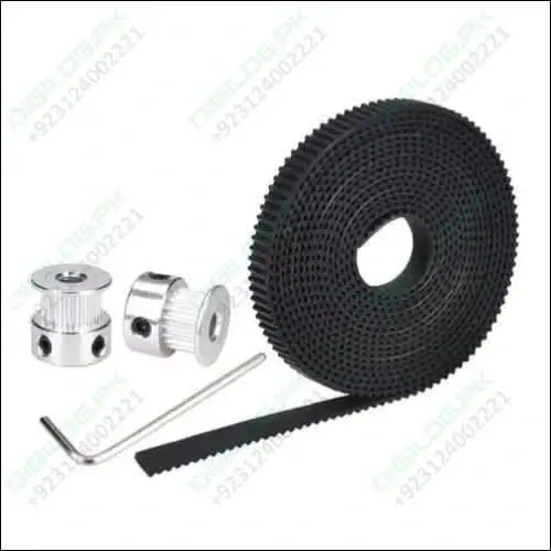 20-Tooth Gt2 Timing Pulley (8Mm Bore) + 2M Belt Kit For Cnc & 3D Printers 1