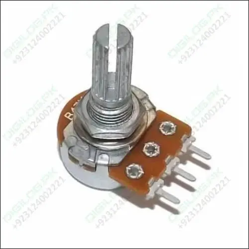 20K Ohm Audio-Taper Potentiometer – Single-Gang Volume Control 1