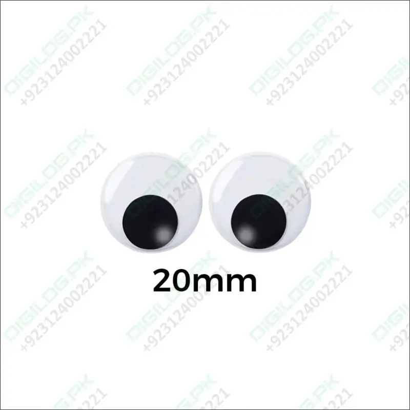 20Mm Pack Of 12 Googly Eyes – Craft & Robotics Decoration 1