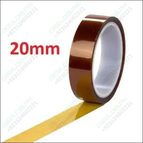 20Mm Width High-Temp Kapton Polyimide Tape — Heat-Resistant Electrical Insulation For Smt & Repair 1