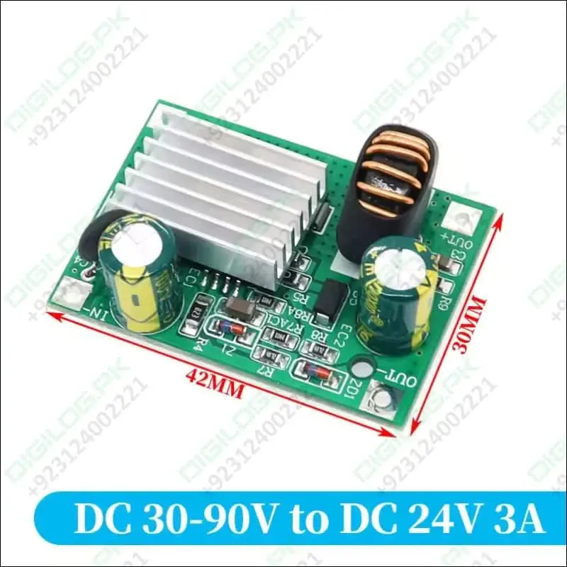 24V 3A Buck Converter Module – Wide-Input Dc-Dc Step-Down (9–90V To 24V) 1