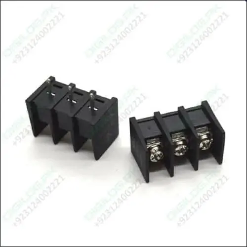 3-Pole Barrier Terminal Block – 7.62Mm Pitch (Kf25), Screw-Type Connection For Secure Wiring Distribution 1