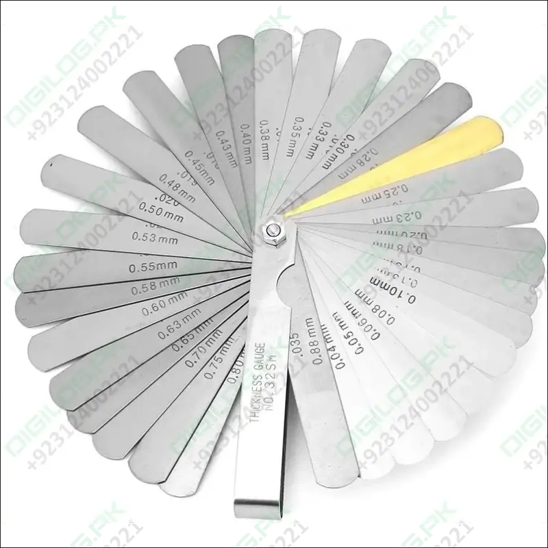 32-Blade Metric Feeler Gauge Set – Precision Range Finder For Valve Clearance (0.04–0.88Mm) 1