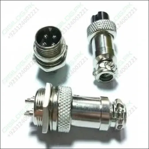 4-Pin Xlr Chassis Mount Connector – 12Mm Panel Mount, Balanced Audio Interface 1