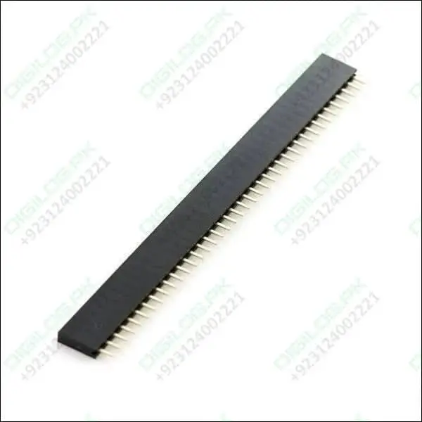 40-Pin 2.54Mm Female Header Strip – Single-Row Pcb Mount Connector 1