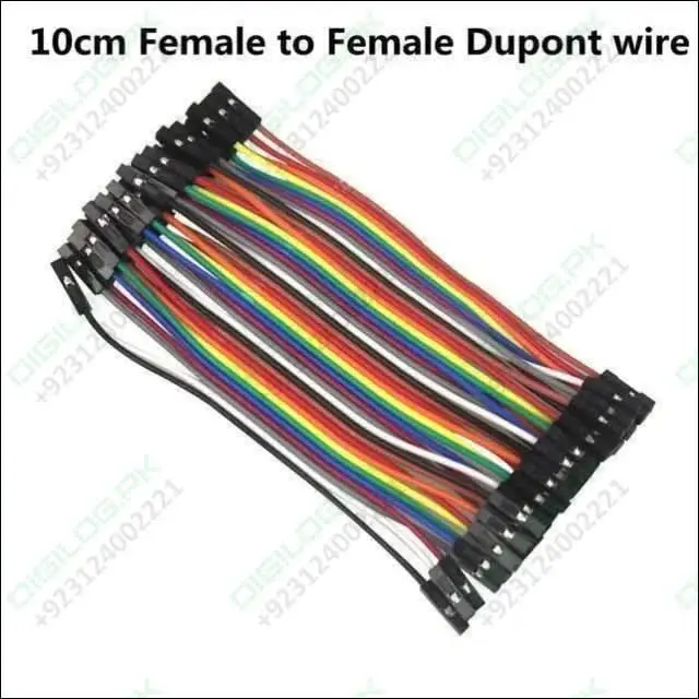 40-Pin Female-To-Female Dupont Jumper Wires – 10Cm Pitch For Arduino And Prototyping 1