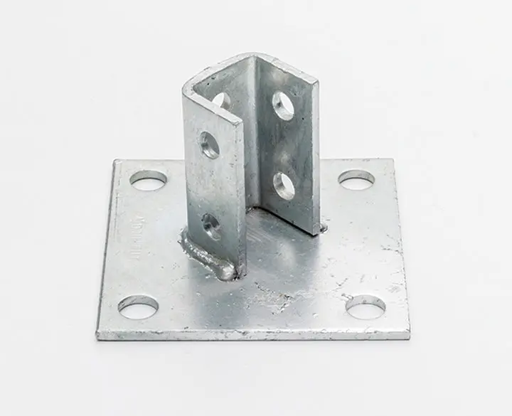 40×40×150Mm Galvanized Strut Base Plate 1
