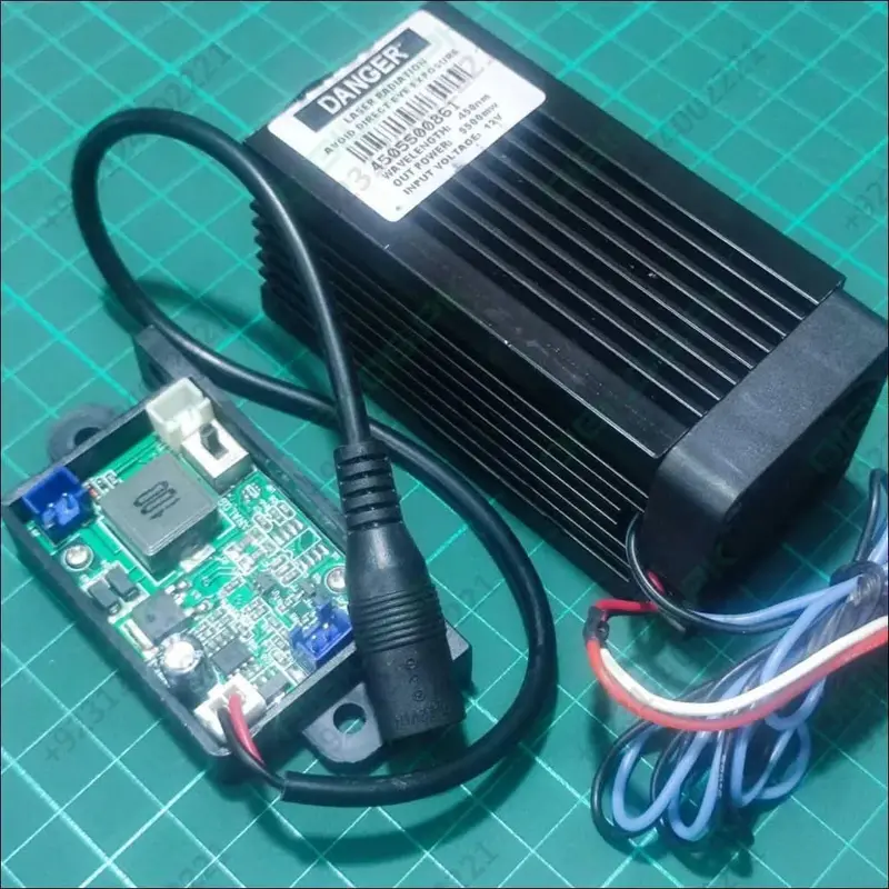 450Nm Blue Laser Diode Module – 5.5W (5500Mw) Engraving & Cutting Head For Cnc And Diy Systems 1