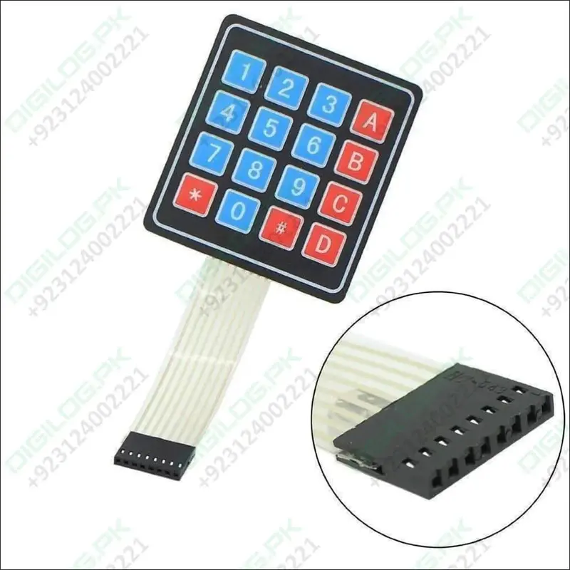 4×4 Membrane Keypad Matrix – Tactile Switch Panel For Arduino Interface Projects 1