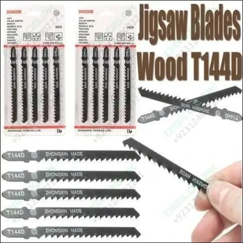 5-Pack T144D Jigsaw Blades For Wood Cutting And Detail Work 1