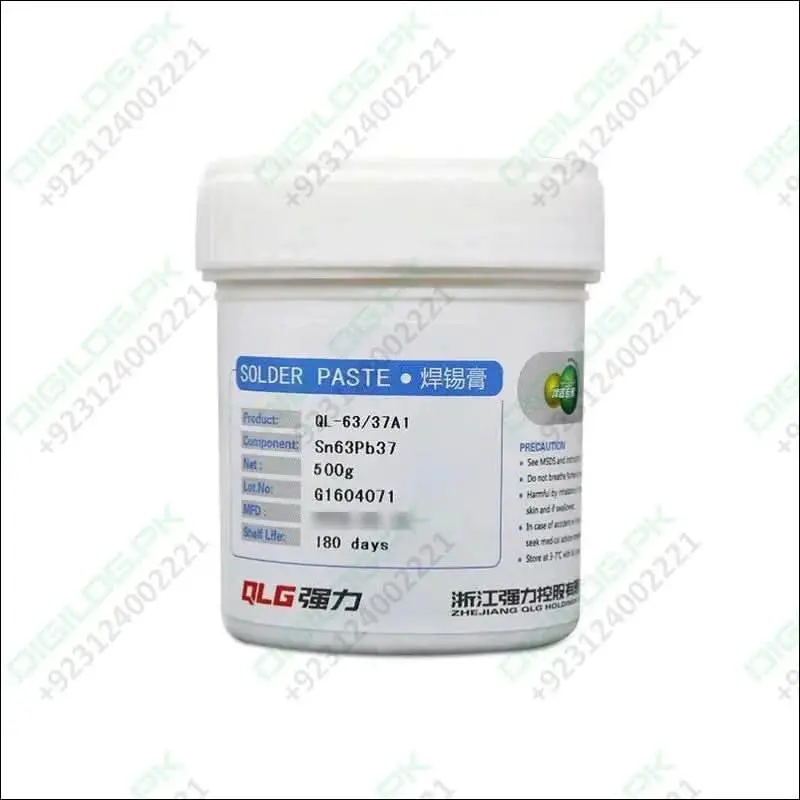 500 G Rosin-Based Soldering Flux Paste (Sn63/Pb37) – Qlg Factory Grade 1