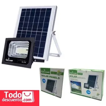 50W Solar Led Spotlight – White Light, Clamp Mount, Remote Control – Cl-730S 1