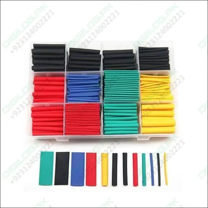 530-Piece Heat Shrink Tubing Kit – Polyolefin Insulation Sleeves For Wires & Cables 1