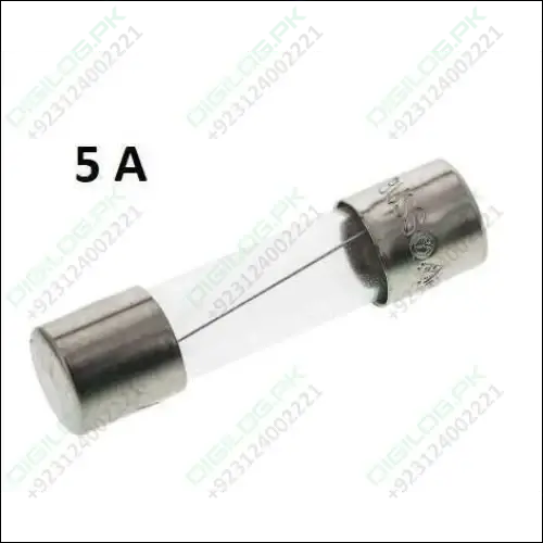 5A Fast-Acting Cartridge Fuse – 5Mm × 20Mm Glass Body 1