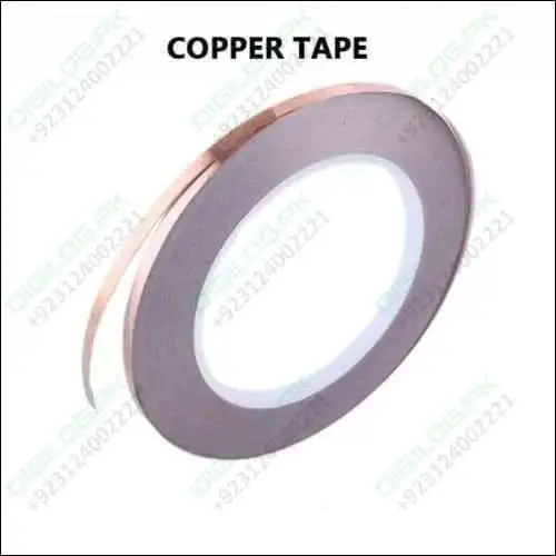 5Mm × 20M Conductive Copper Foil Tape For Emi Shielding & Grounding 1