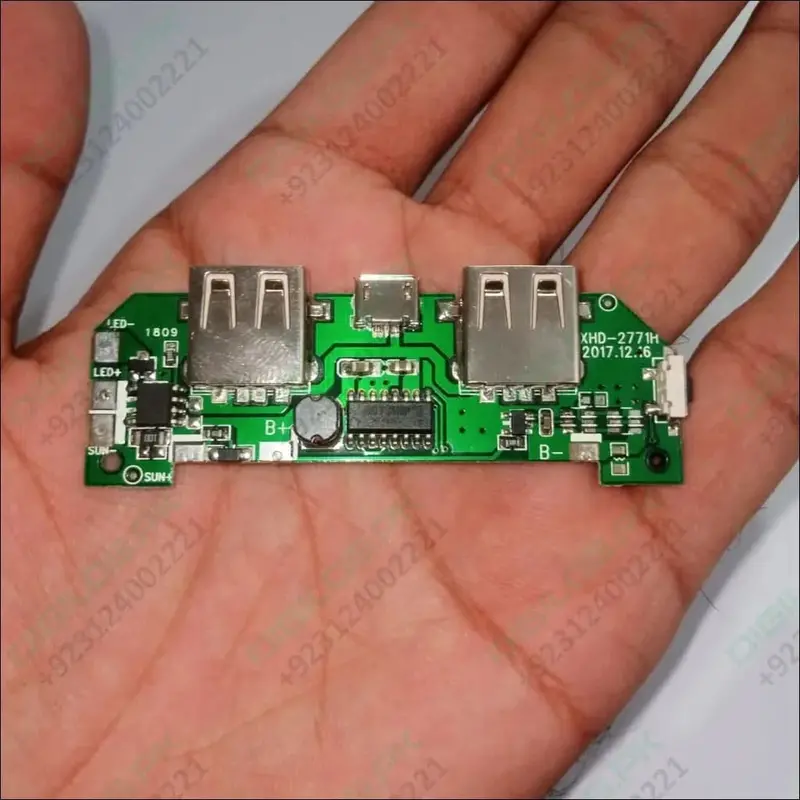 5V 2A Diy Power Bank Module – Integrated Emergency Led Light & Pull-Out Design 1
