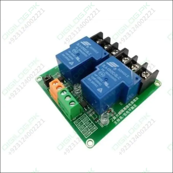 5V Dual-Channel Relay Module – 30A High-Current Control Board 1