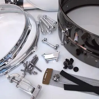 6.5X14 Diy Snare Drum Shell Kit – 1.2Mm Black Brass 1