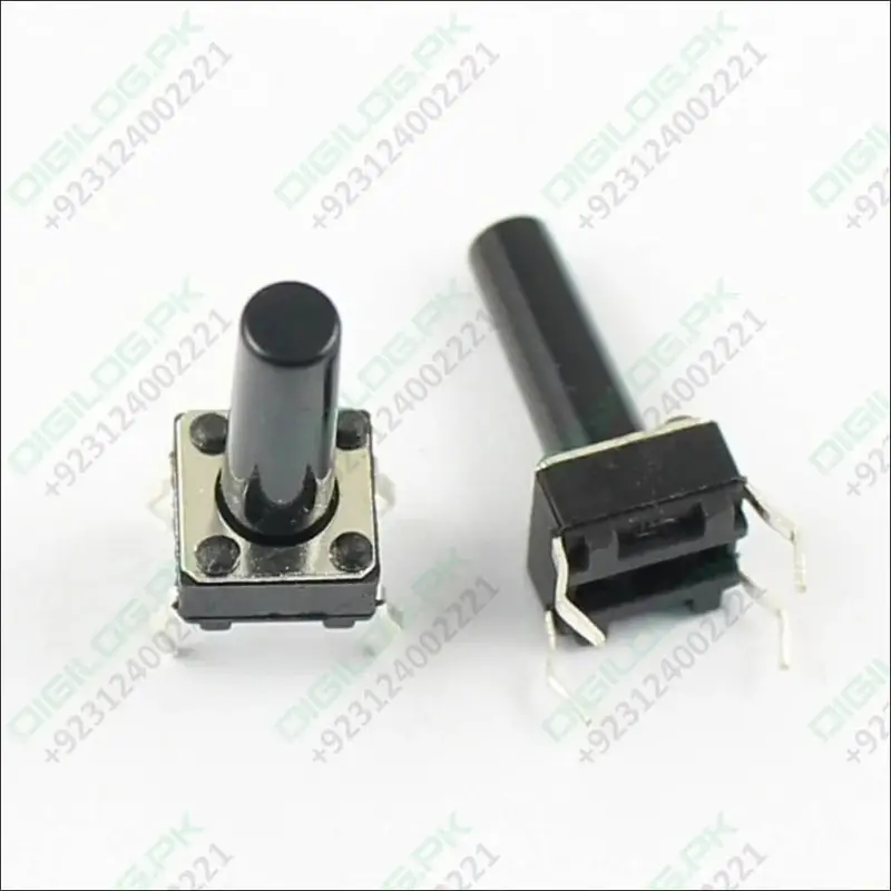 6×6×14Mm Momentary Tactile Push Button – 4-Pin Dip, Tall Profile 1