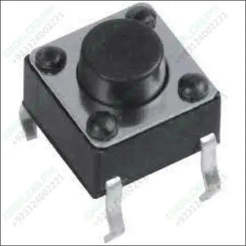 6×6×5Mm Ultra-Thin Tactile Push Button – 4-Pin Dip, Minimalist Form Factor 1