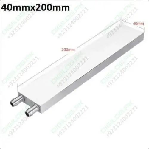 Aluminum Liquid Cooling Block – 40 × 200Mm Water Block For Custom Pc Cooling 1