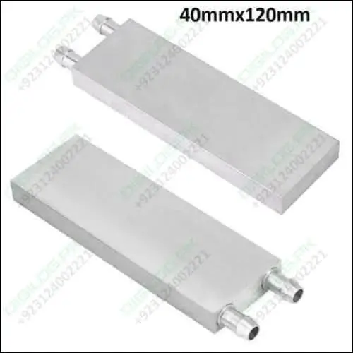 Aluminum Liquid Cooling Block – 40×120Mm Water Heat Sink For Pc Or Diy 1