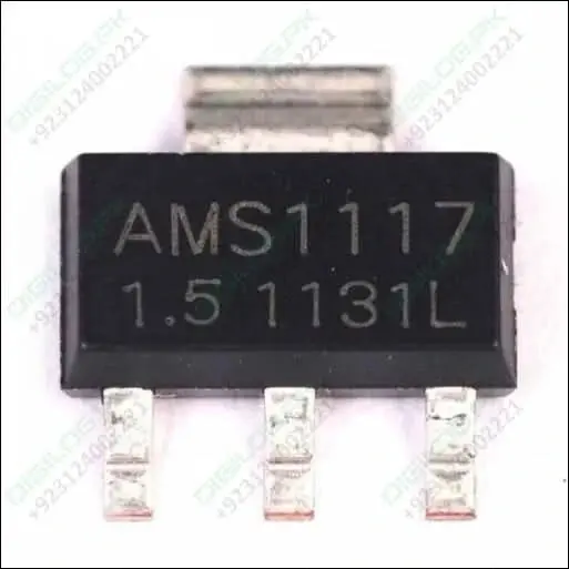 Ams1117 Voltage Regulator – Fixed 1.5V Low-Dropout Linear Ic 1