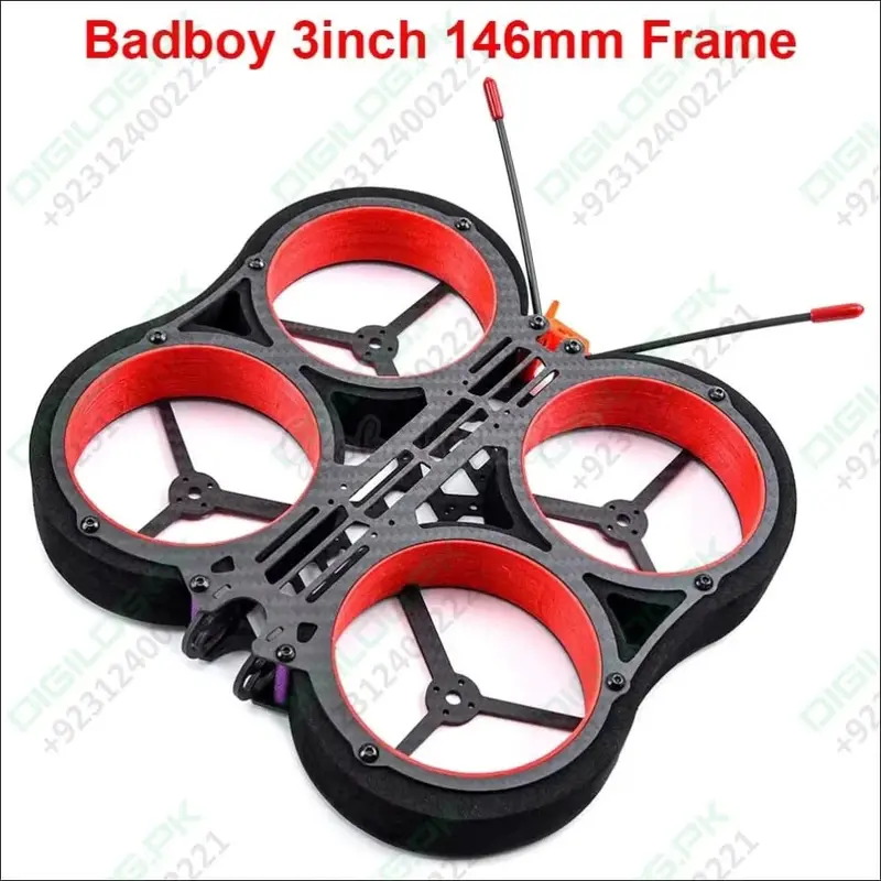 Badboy 3-Inch Hd Carbon Fiber Fpv Racing Drone Frame Kit – 146Mm Full-Carbon Indoor Racing Chassis 1