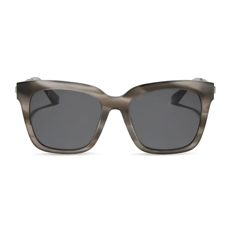 Bella Sunglasses In Smoke Marble Frame With Grey Polarized Lenses 1