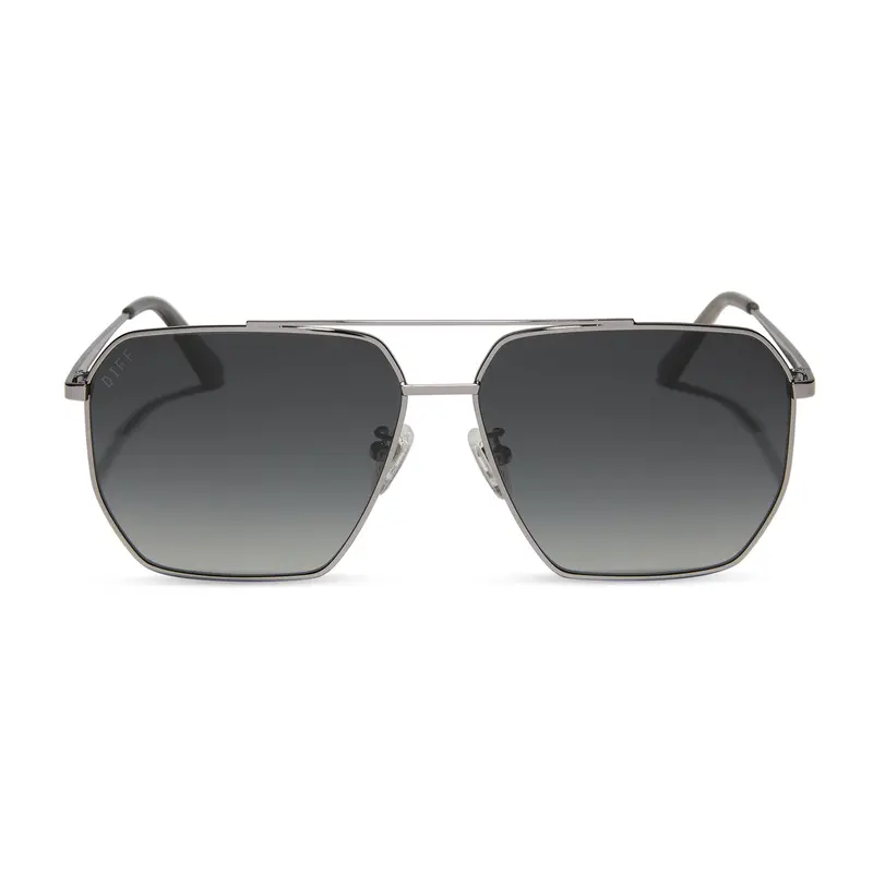 Berkely Gunmetal Frame Polarized Grey Gradient Sunglasses 1
