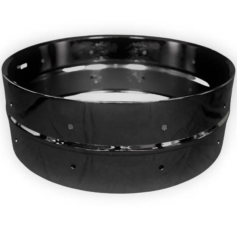 Black Brass Snare Drum Shell – 5"×14", 10-Lug Drilled Configuration 1