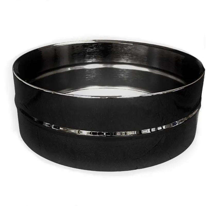 Black Brass Snare Drum Shell – 5"×14", Undrilled Blank For Custom Build 1