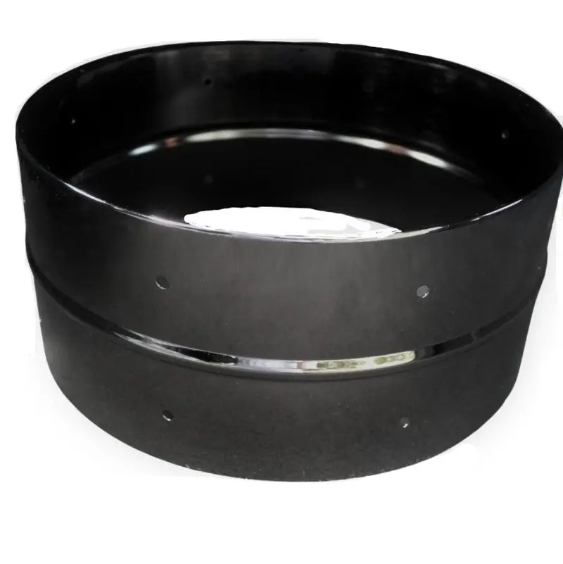 Black Brass Snare Drum Shell – 6.5"×14", 10-Lug Drilled Layout 1