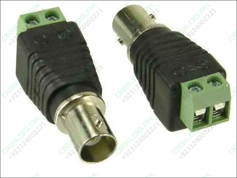 Bnc Female Video Adapter With Screw-Terminal Input – Cctv-Compatible 1