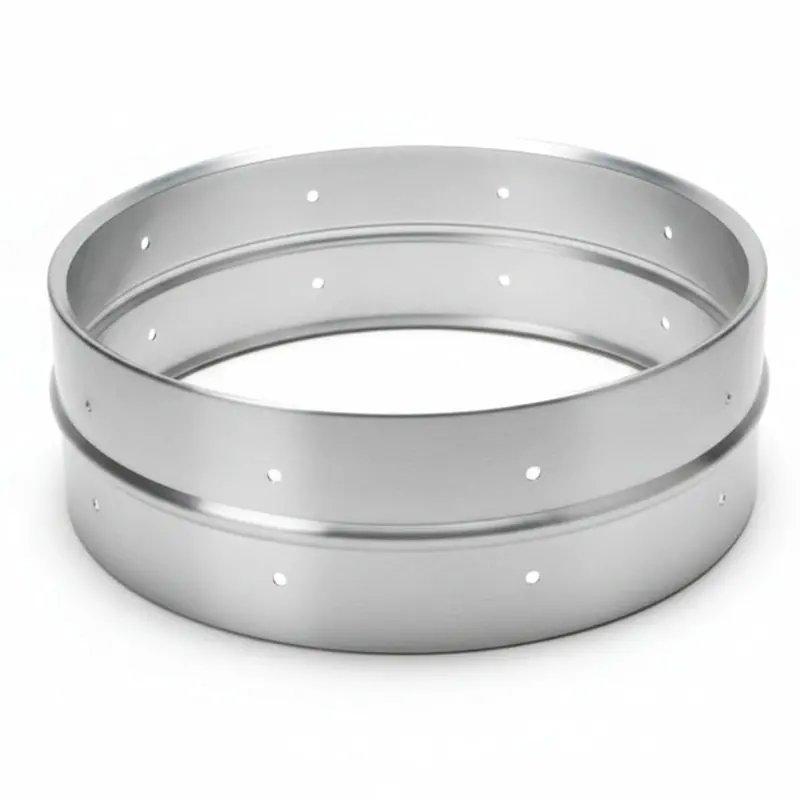 Brushed Aluminum Snare Shell – 10-Lug, 6.5" X 14" Drilled 1
