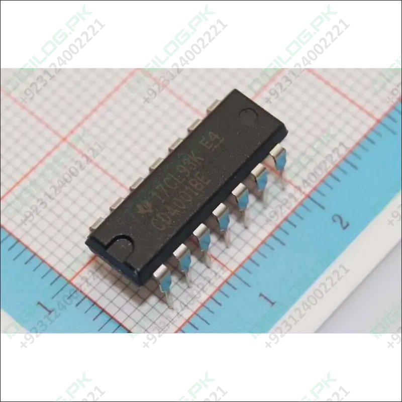 Cd4001Be Quad 2-Input Nor Gate Ic – Cmos Logic Integrated Circuit 1