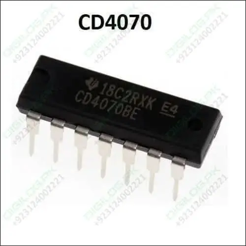 Cd4070 Quad Xor Gate Ic – Cmos Logic Circuit For Digital Applications 1