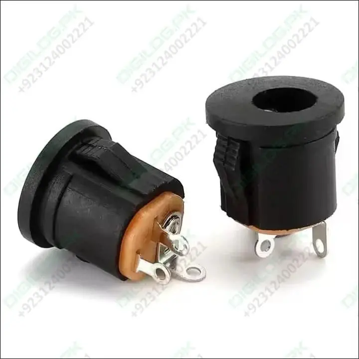 Dc-022 Female Power Jack: 5.5 × 2.1 Mm Panel-Mount Snap-In Dc Socket 1