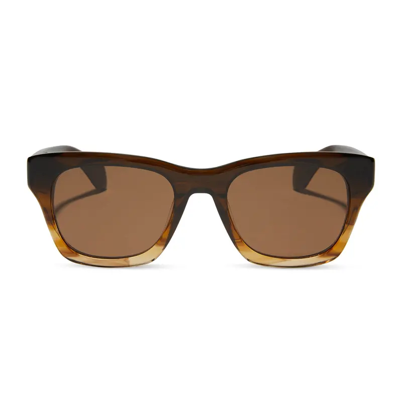 Dean Polarized Sunglasses In Whiskey Fade Frame And Brown Lenses 1