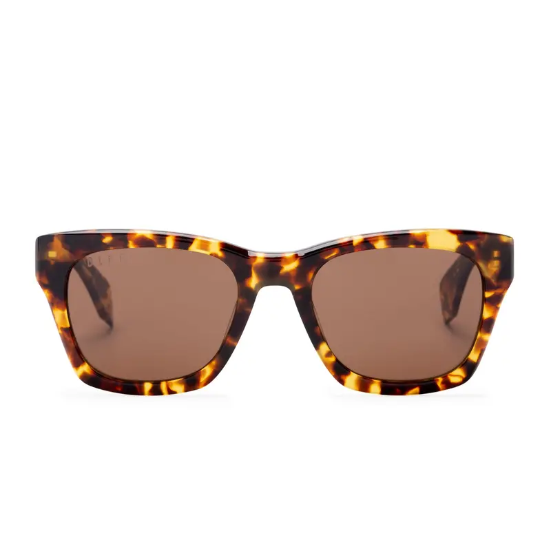 Dean Polarized Sunglasses With Amber Tortoise Frame And Brown Lenses 1