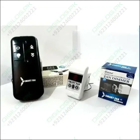 Digital Ceiling Fan Speed Controller – Remote-Operated Dimmer Switch With Piano-Fitting Design 1