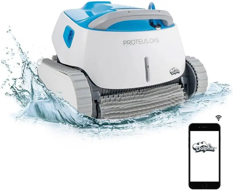 Dolphin Proteus Dx5I Robotic Pool Cleaner – Bluetooth-Enabled Auto Scrubber For Pools Up To 50 Feet 1